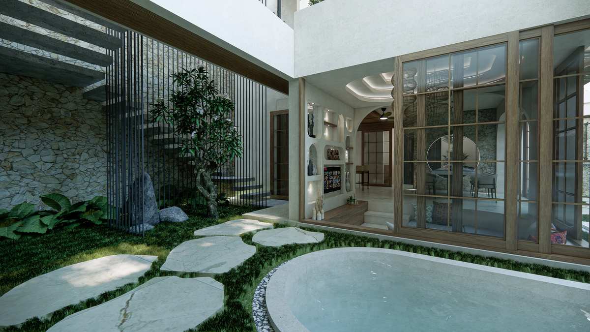 Pool and garden