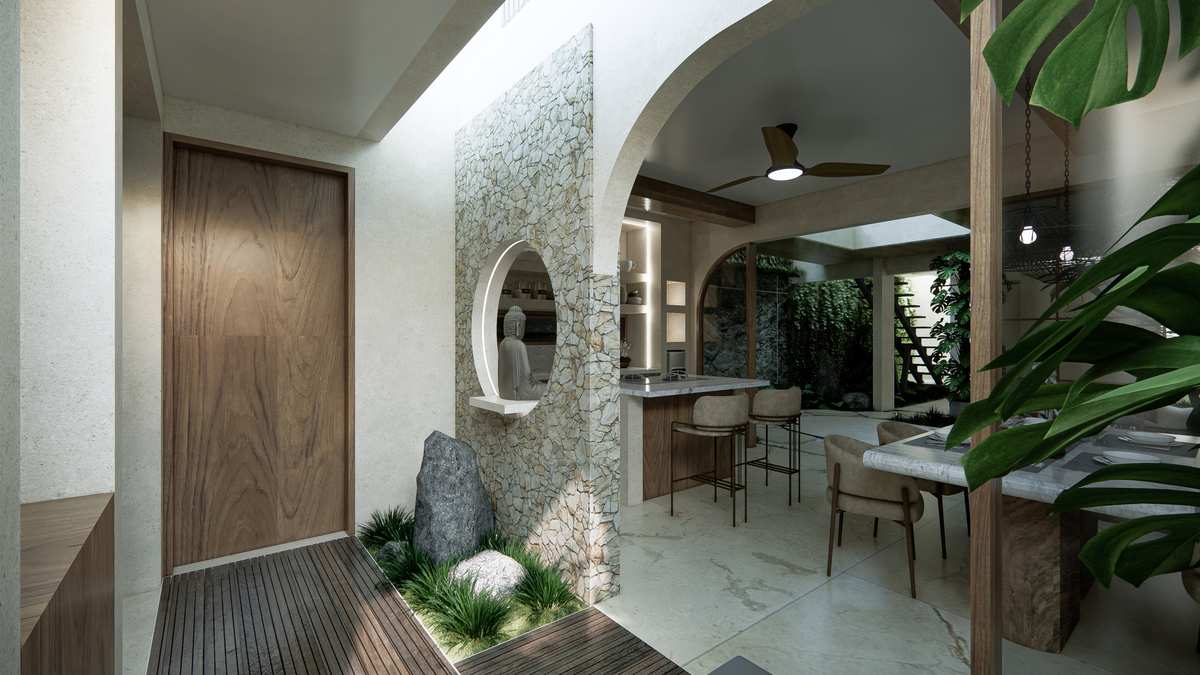 Two-bedroom villa entrance