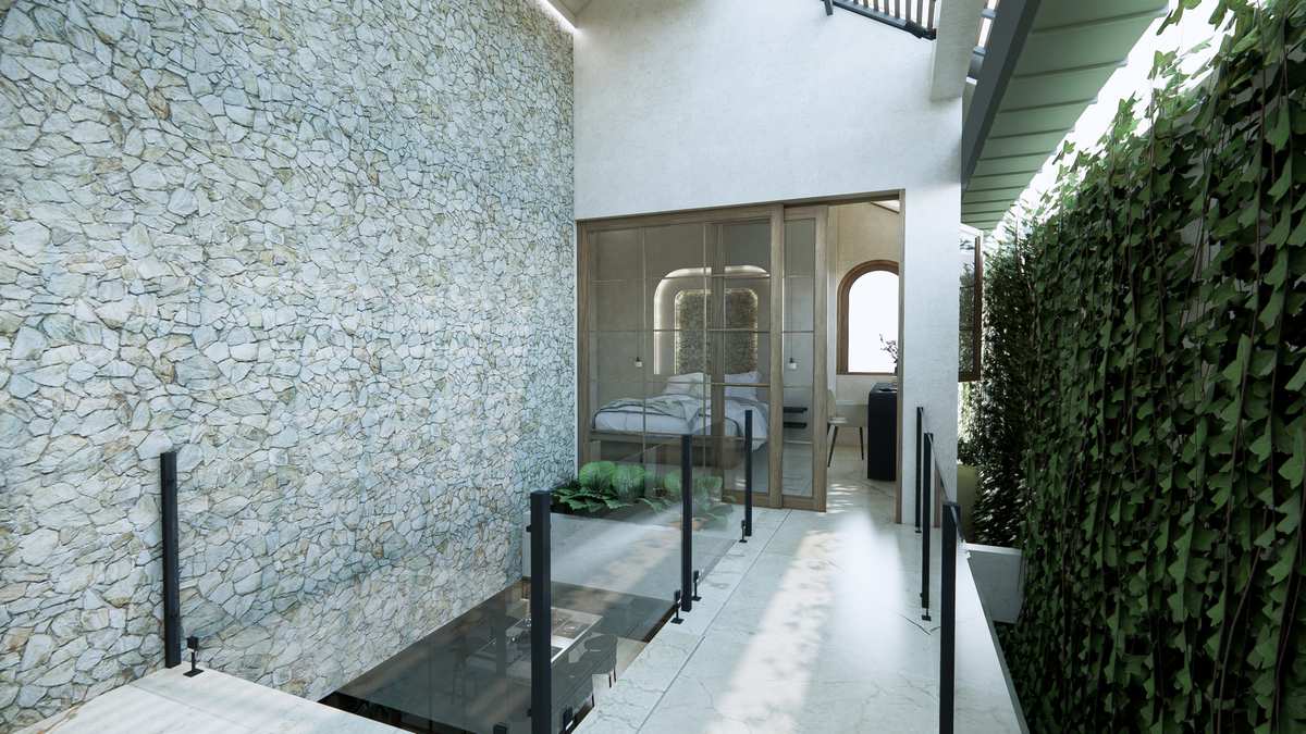 Upper walkway