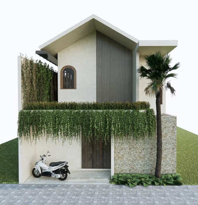 Two-bedroom villa street facade